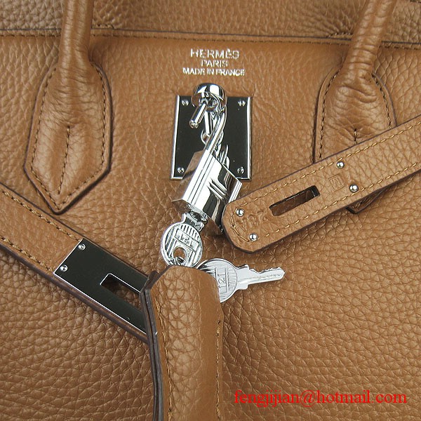 Hermes Birkin 30cm Togo Leather Bag Light Coffee 6088